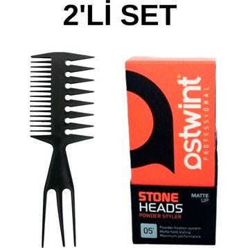 Ostwint Powder Wax Yeşil 20 ml Saç Pudrası + Geiş Aralık Wax Tarak