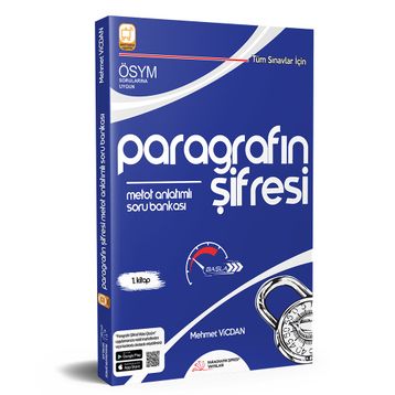 ÖSYM nin Yaptığı Tüm Sınavlar için Paragrafın Şifresi Metot Anlatımlı Soru Bankası - Paragrafın Şifresi Yayınları