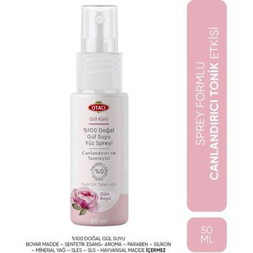 Otacı 50 ml Naturel Gül Suyu