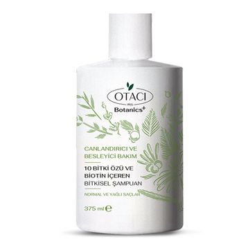 Otacı Botanics 375 ml Canlandırıcı Bitkisel 10 Bitki ve Biotin Bakım Şampuanı