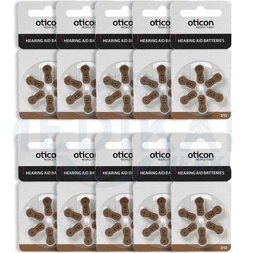 Oticon 312 Numara 10'lu Oticon Paket İşitme Cihazı Pili