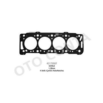 Otoconta 42173007 1.38 mm Çelik P206-P306-Partner-Berlingo 1.9 DW8 Silindir Kapak Contası