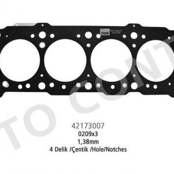 Otoconta 42173007 1.38 mm Çelik P206-P306-Partner-Berlingo 1.9 DW8 Silindir Kapak Contası