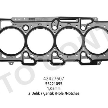 Otoconta 42427607 1.02 mm Doblo-Linea-Bravo II 1.6 Dmtj 16V 198 A2.000-263 A3.000 Silindir Kapak Contası