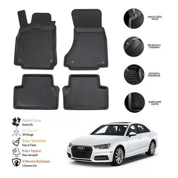 OtoLine Audi A4 2016 Sonrası 3D Havuzlu Paspas