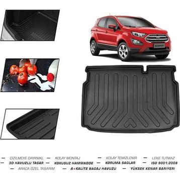OtoLine Ford Ecosport 2022 Model Uyumlu Alt Bagaj Havuzu