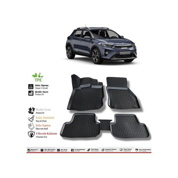 OtoLine Kia Stonic 2022 Model 4D Havuzlu Paspas