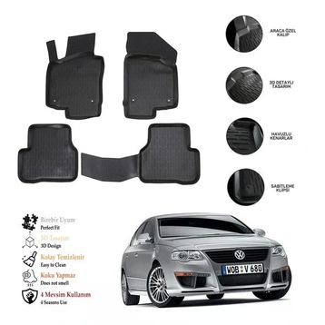 OtoLine VW Passat B6 2005-2010 3D Havuzlu Paspas