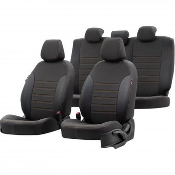 Otom Fiat 500 L 2013-2018 Özel Üretim Paris Design Bej - Siyah Oto Koltuk Kılıfı