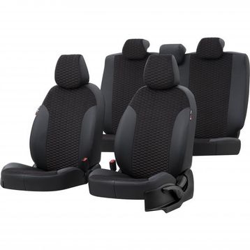 Otom Fiat Bravo 2007-2013 Özel Üretim Tokyo Design Tay Tüyü Siyah Oto Koltuk Kılıfı