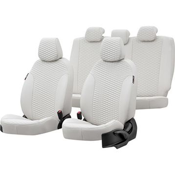 Otom Jeep Wrangler 2006-2018 Özel Üretim Tokyo Design Deri Fildişi Oto Koltuk Kılıfı