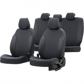 Otom Suzuki Alto 2008-2014 Özel Üretim Tokyo Design Deri Siyah Oto Koltuk Kılıfı