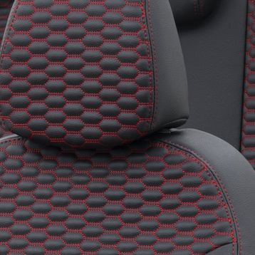 Otom Suzuki Grand Vitara 2005-2014 Özel Üretim Tokyo Design Deri Siyah - Kırmızı Oto Koltuk Kılıfı