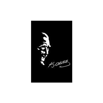 Otomarketin 20 cm Kemal Atatürk İmzası Oto Sticker