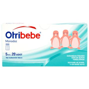 Otribebe 5 ml x 20 Adet Monodoz Bebek Burun Temizleme Suyu