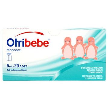 Otribebe 5 ml x 20 Adet Monodoz Bebek Burun Temizleme Suyu
