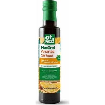 Otsa 500 ml Ananas Meyvesi ile Doğal Yolla Fermente Edilmiş Detox Ananas Sirkesi