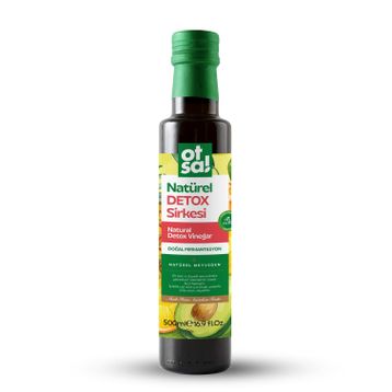 Otsa 500 ml Elma Sirkesi Ananas Sirkesi Karışık Meyve Pulpu Sandaloz Sakızı Avokado Yaprağı Karnıyarık Otu ve Yeşil Elma Kabuğu İçeren Doğal Detox Sirkesi