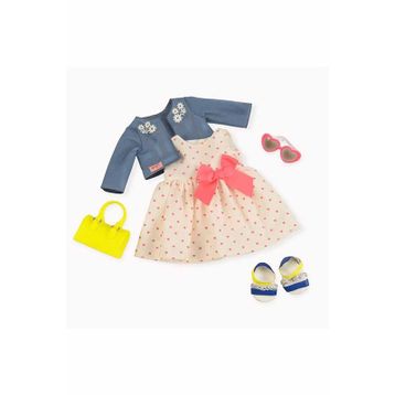 Our Generation Deluxe Heart Print Dress Bebek Giysi Takım