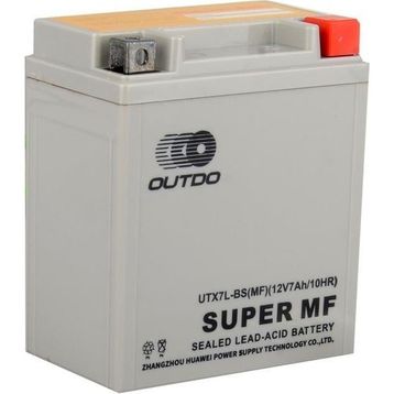 Outdo UTX7L-BS 12 V 6 Ah Motosiklet Aküsü