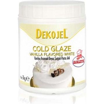 Ovalette 1 kg Vanilya Aromalı Beyaz Soğuk Pasta Jeli