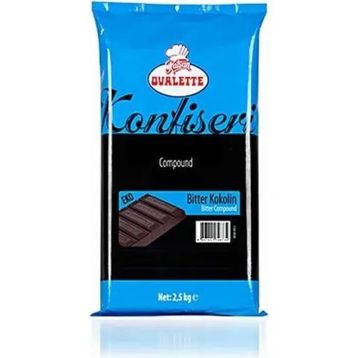 Ovalette 2.5 kg Konfiseri Eko Bitter Çikolata