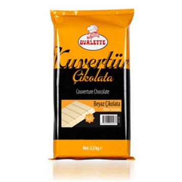 Ovalette 2,5 kg Fildişi Kuvertür