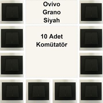 Ovivo Grano 10 Adet Siyah Anahtar
