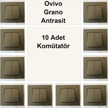 Ovivo Grano Antrasit 10 Adet Komütatör