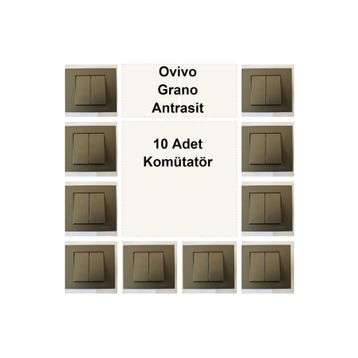 Ovivo Grano Antrasit 10 Adet Komütatör