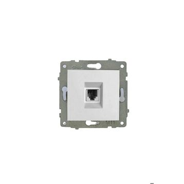 Ovivo Mina Beyaz Renk Çerçeve Hariç 2 Adet Numeris Telefon Prizi