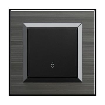 Ovivo Quantum Manyetik Gri 4 Adet Çerçeve Topraklı Priz