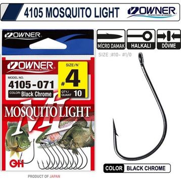 Owner 4105 Musquito Light Black Chrome İğne