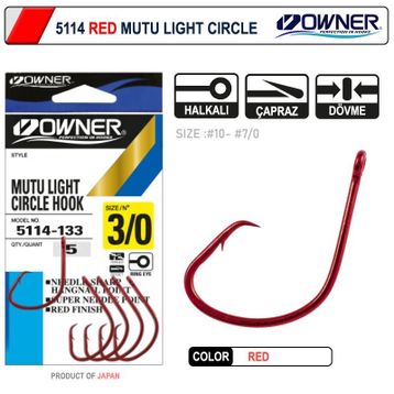 Owner 5114 Mutu Light Circle Olta İğnesi