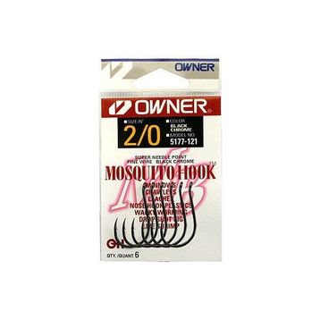 Owner 5177 Mosquito Hook Black Chrome Olta İğnesi