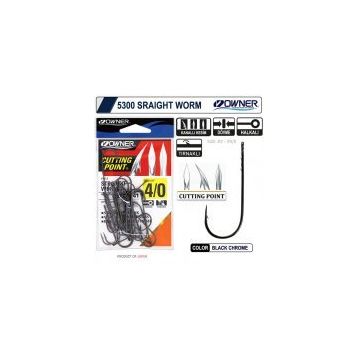 Owner 5300 Straight Shank Black Chrome İğne