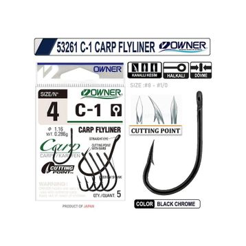 Owner 53261 C-1 Carp Fly Liner Olta İğnesi