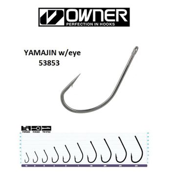 Owner 53853 8 Dövme Çapraz Delikli Olta İğnesi