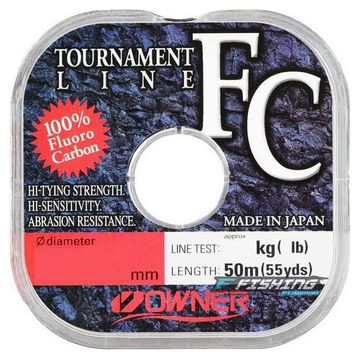 Owner Tournament 0.24 mm 50 m Flouro Carbon Misina