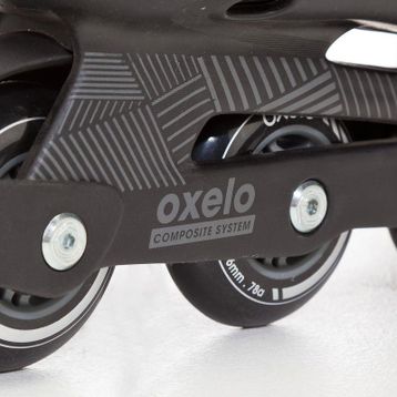 Oxelo Fit 3 Siyah-Gri Erkek Fitness Pateni