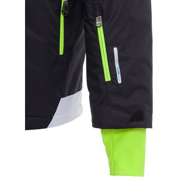 Oxnard OXM1004_CHEVRON Siyah Beyaz Sarı Erkek Düz Kayak Montu