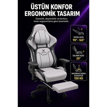 Oxyra Forge Wolf Gri Oyuncu Koltuğu