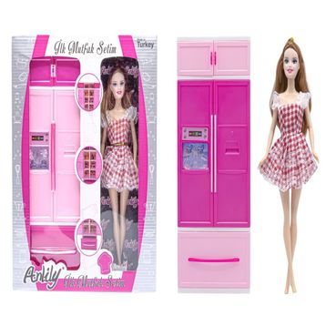Oydaş Oyuncak 02314 Anlily İlk Mutfak Setim Bebekli Buzdolabı