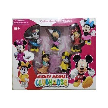 Oyuncak Minnie Mouse 5'li Set Mickey Mouse Oyuncak Karakter Seti