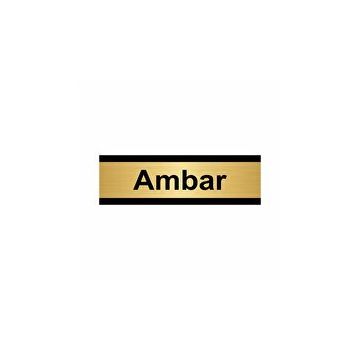 Özarslan Dizayn Ambar 5x20 cm Altın Renk Metal Yönlendirme Levhası