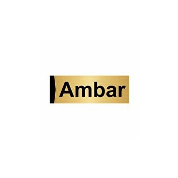 Özarslan Dizayn Ambar 5x20 cm Altın Renk Metal Yönlendirme Levhası