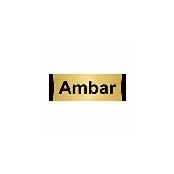 Özarslan Dizayn Ambar 7x20 cm Altın Renk Metal Yönlendirme Levhası
