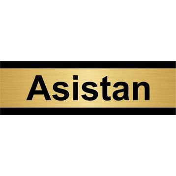 Özarslan Dizayn Asistan 5x20 cm Altın Renk Metal Yönlendirme Levhası