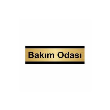 Özarslan Dizayn Bakım Odası 10x20 cm Altın Renk Metal Yönlendirme Levhası