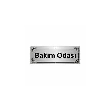 Özarslan Dizayn Bakım Odası 7x20 cm Gümüş Renk Metal Yönlendirme Levhası